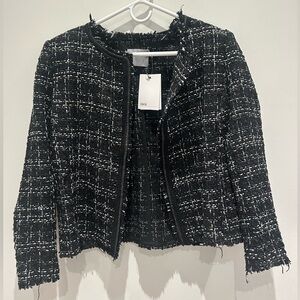 ASOS Black and White Tweed Blazer